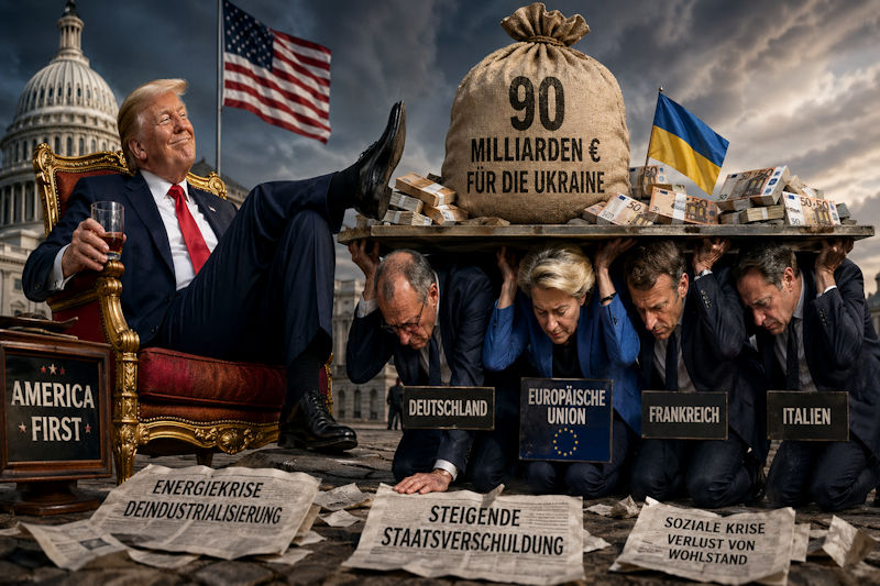 Kontinent auf Knien: Wie Deutschland Europas Kasse öffnet und Washington die Quittung schreibt