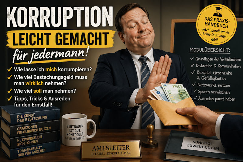 Breaking News: Deutschland entdeckt neue Bildungsoffensive – Korruption als Wahlpflichtfach
