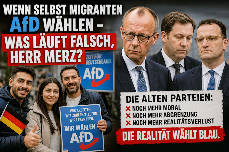 Wenn selbst Migranten AfD wählen – zerbricht gerade das wichtigste Narrativ der Altparteien?