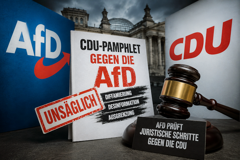 CDU-Pamphlet eskaliert: Jetzt drohen juristische Konsequenzen
