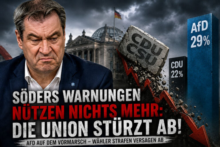 CDU und CSU stürzen ab