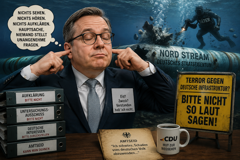 Deutschlands Pipeline fliegt in die Luft – und Dr. Hoppenstedt mahnt zur Gelassenheit
