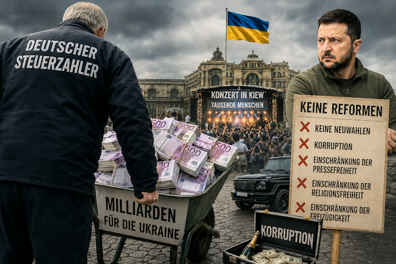 Deutschland als Dauer-Zahlmeister – Milliarden für die Ukraine, während die eigene Bevölkerung immer stärker belastet wird