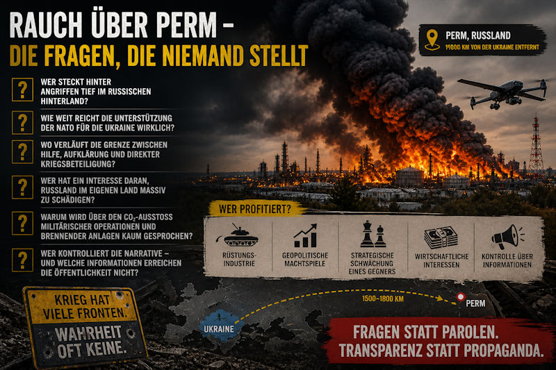 Rauch über Perm – und die Fragen, die niemand stellt