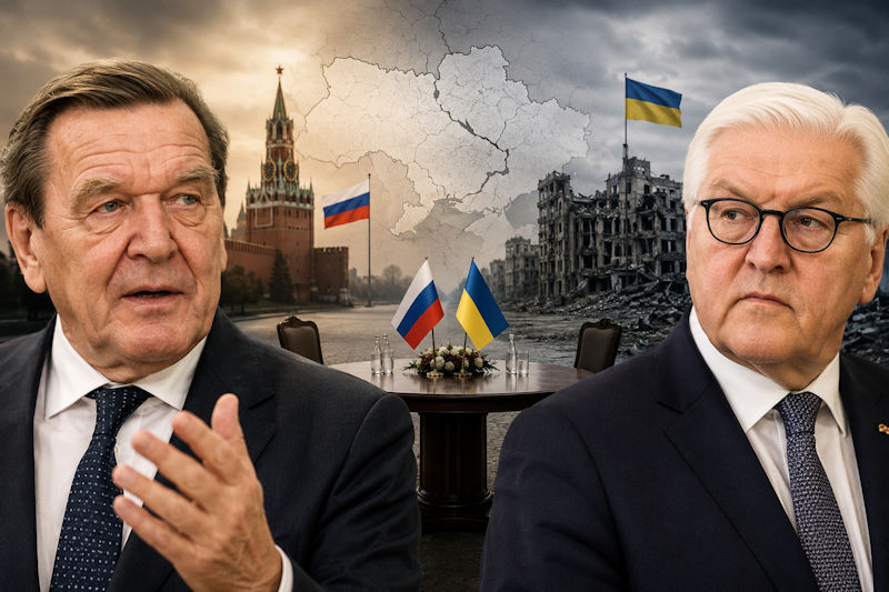 Argumente für Schröder als Vermittler und Argumente gegen Steinmeier