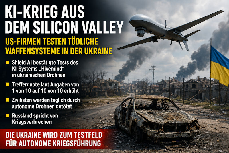 KI-Krieg aus dem Silicon Valley – Die Ukraine als tödliches Versuchslabor