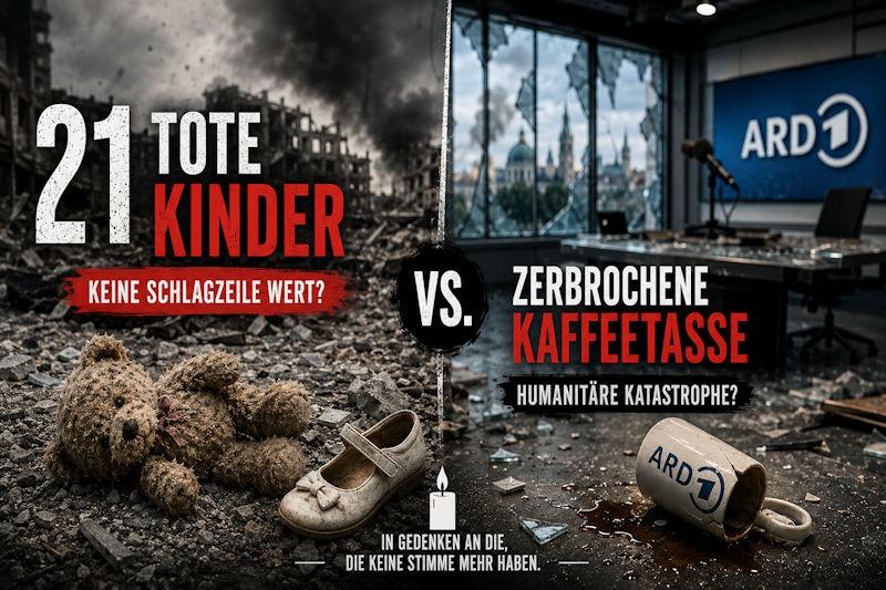 21 tote Kinder? Bedauerlich. Aber hat jemand die Kaffeemaschine im Studio überprüft?