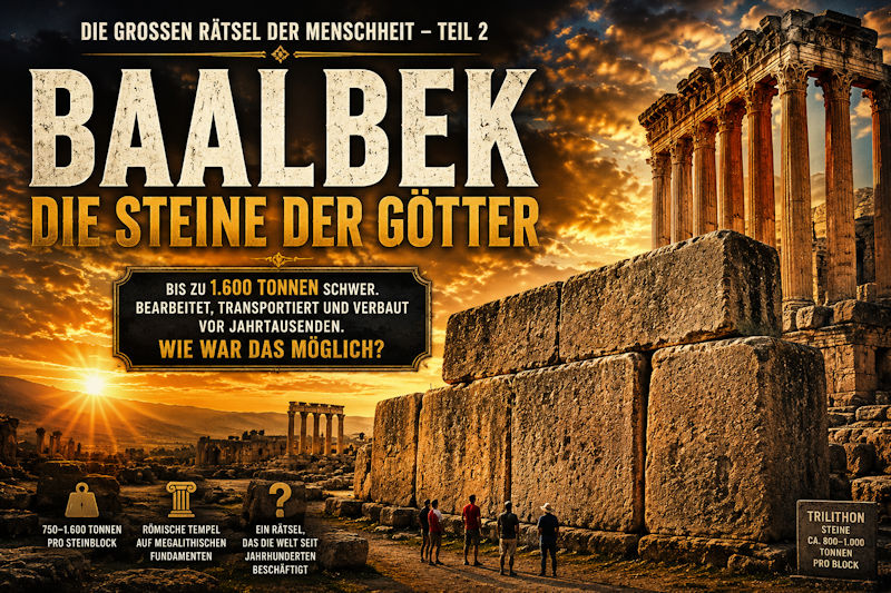 Die großen Rätsel der Menschheit (Teil 2) Baalbek – Wer bewegte die Steine der Götter?