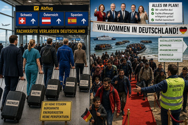 Republikflucht? Welche Republikflucht? Wir haben doch Fachkräfte!