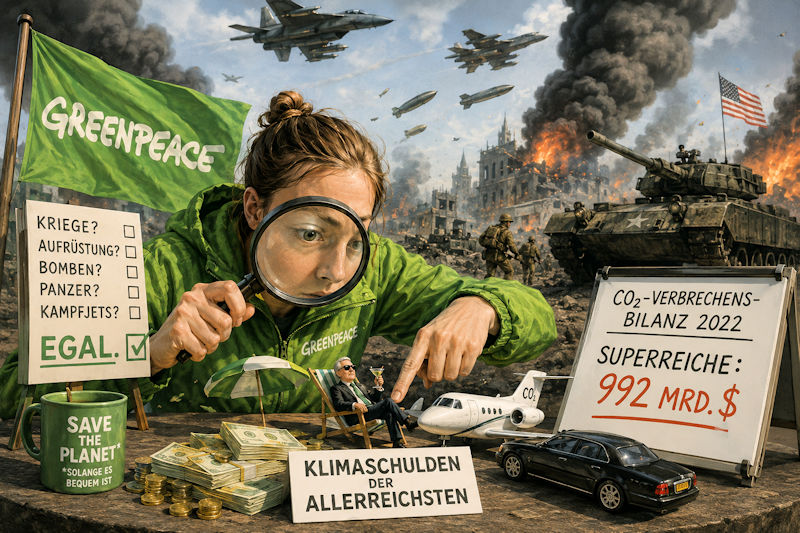 Die große CO₂-Inquisition: Greenpeace und die Suche nach dem letzten Klimasünder