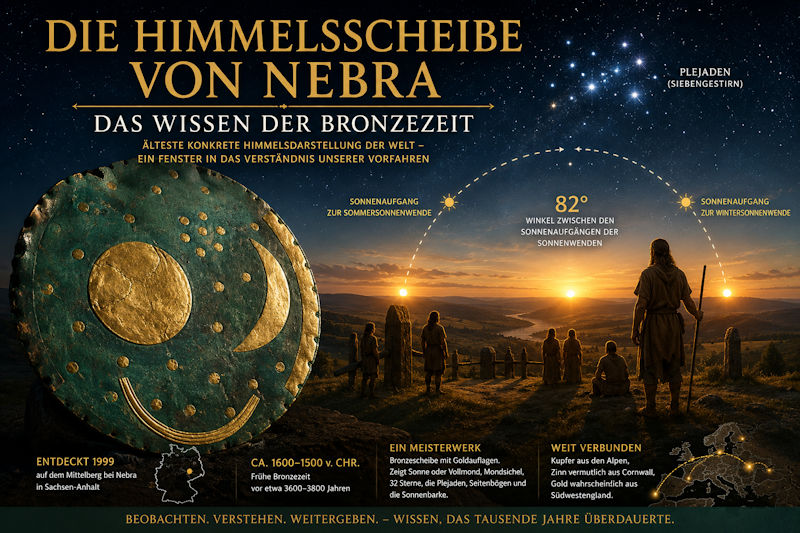 Die Himmelsscheibe von Nebra: Wissen aus der Bronzezeit oder doch ein großes Rätsel?