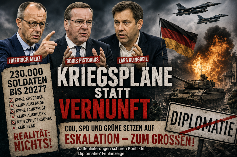 Aufrüstung um jeden Preis? Die Politik lebt in einer Parallelwelt