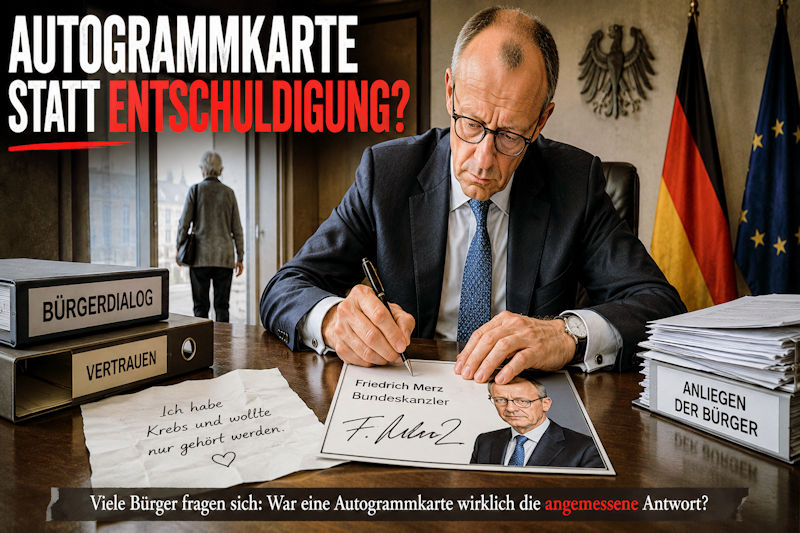 Autogrammkarte statt Mitgefühl?