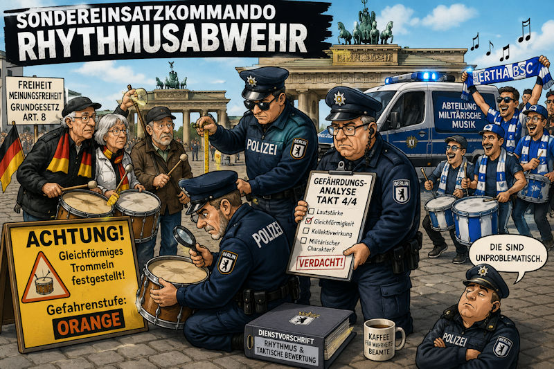 Die gefährliche Trommelarmee von Berlin
