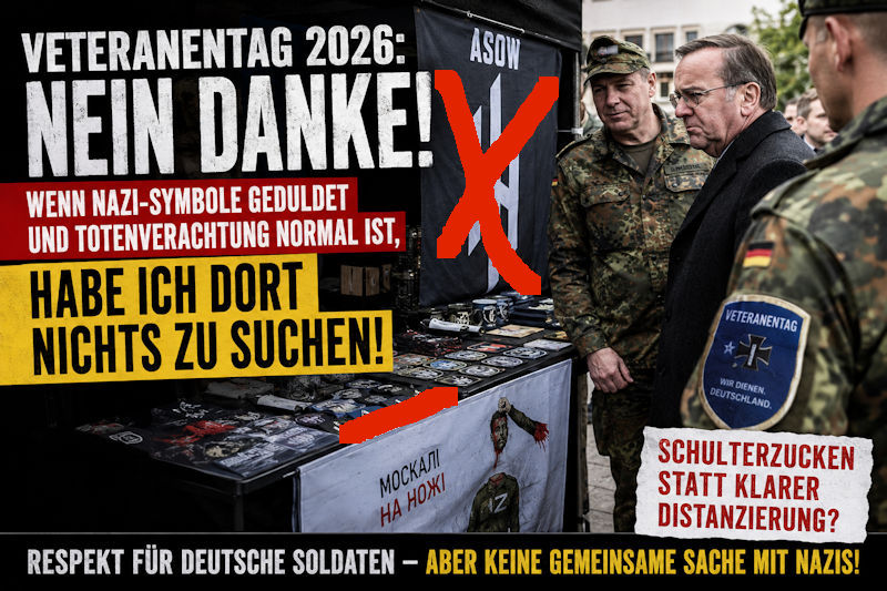 Veteranentag? Nicht mit mir.