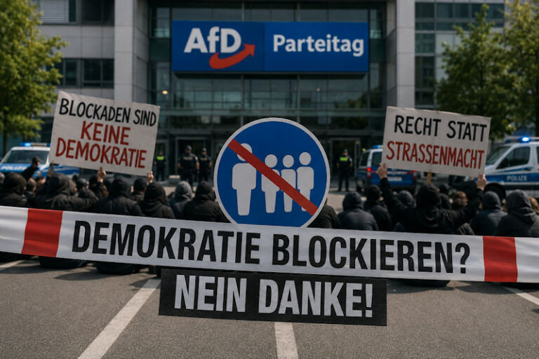 DEMOKRATIE BLOCKIEREN