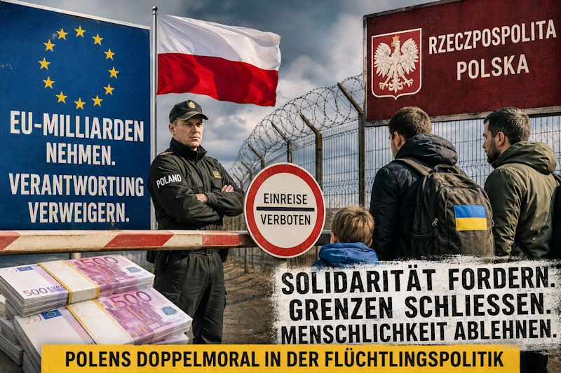 Solidarität predigen, Abschottung praktizieren: Polens doppeltes Spiel