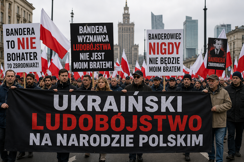 Polen protestiert gegen Bandera. Deutschland schaut natürlich weg.