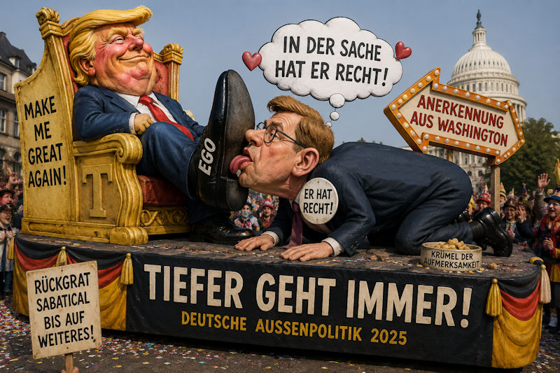 Kommentar: Wenn Unterwürfigkeit zur Außenpolitik wird