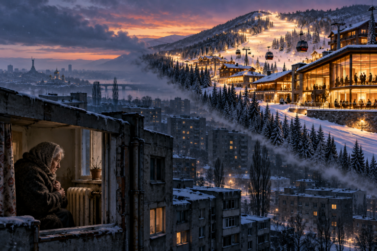 Goldene Skipisten, kalte Wohnungen