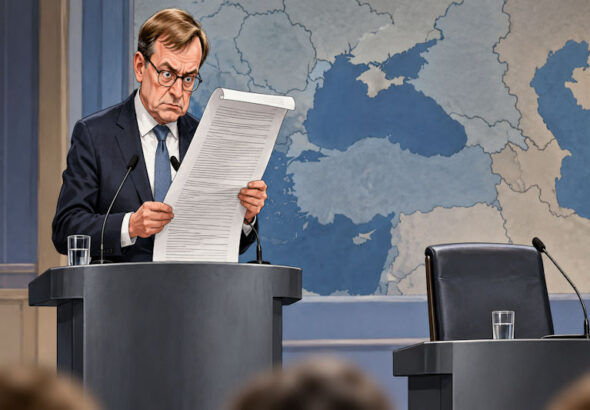 Große Worte, leerer Stuhl
