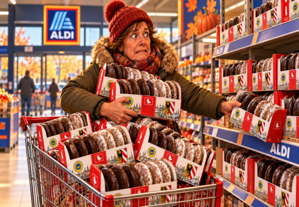 Großer Lebkuchen-Vorrat bei ALDI