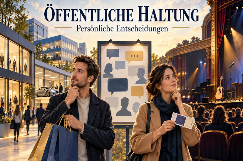 Öffentliche Haltung, persönliche Entscheidungen