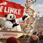 Panda, DNA und rote Parteifahne