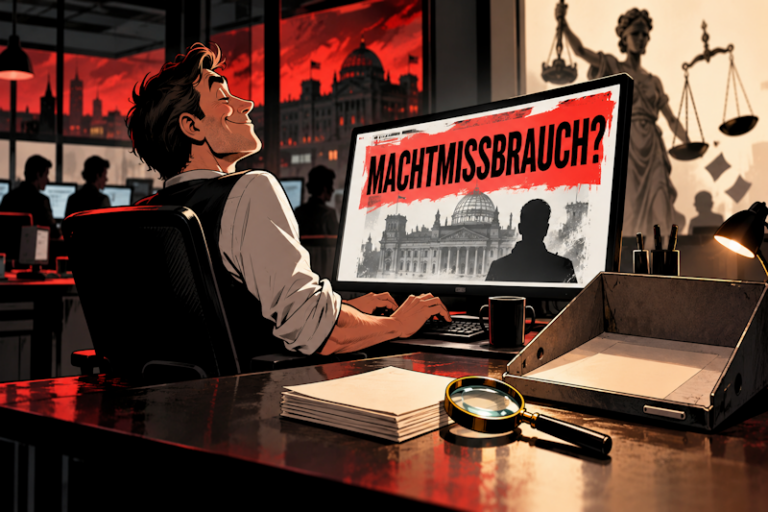 Schlagzeile vor der Beweisakte