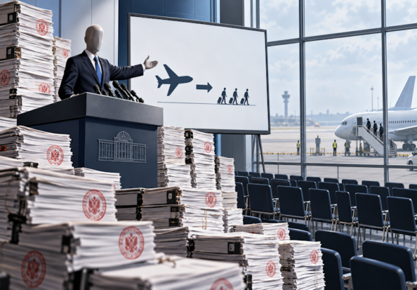 Viel Papier, wenig Abflug