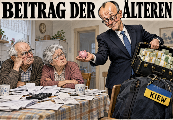 Winziges Sparschwein, praller Aktenkoffer